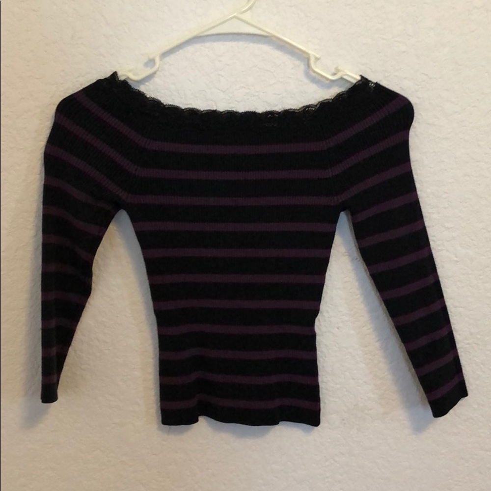 Half sleeve off the shoulder top